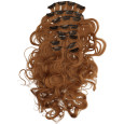 Hair Angels Extensions à Clipper Set Complet 10 Rows Wavy Mahogany Brown