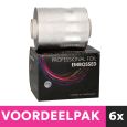 Folie Aluminium Zilver 12cm x 100m 15MU Embossed 6 Stuks Voordeelpakket