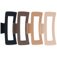 Framar King Klaws Large Rectangle Claw Clips Neutral 4pcs.
