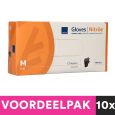 Abena Poedervrije Nitrile Handschoenen Maat Medium 100 stuks Zwart Voordeelpakket