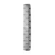 Pegasus Kam Skulleto 201 Styling Barber Comb S-201 Silver