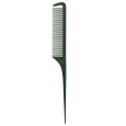 Curve-O Loves Color Steel Tail Comb Super Fine Donkergroen