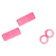 Kleefkrullers Neon Roze 24mm 12st.