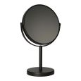 Miroir sur pied noir mat 30,5cm 5x loupe