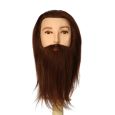 Beaux Cheveux Oefenkop Heer Daan 100% Human Haar Bruin