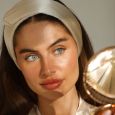 Beauty Pillow Luxury Silk Glam Band Champagne