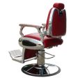 Fauteuil de barbier Barburys Arrow rouge avec pompe hydraulique