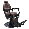 Barburys Malone Barber Chair Retro Brown avec pompe hydraulique