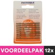 12 Stuks Invisible Schuifjes Newey Kaartje Blond Lang Voordeelpakket