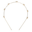 Solida Diadeem Smal Goud met Bloemen