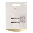 Solida Schuifspeldjes Zilver Strik met Strass 2st.