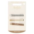 Solida Schuifspeld Zilver/Goud Glitter 9st.