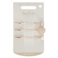 Solida Schuifspelden Goud Parel Strass Hart 3st.