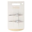 Solida Schuifspelden Zilver Strass 2st.