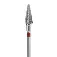 Staleks Pro Carbide Bitje Left Cone Rood Fijn 6mm/14mm