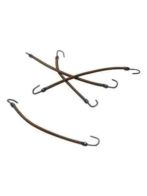 Elastique avec crochets marron 12pcs.