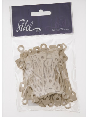 Sibel Wikkel Elastiekjes 50st. Rond/kort
