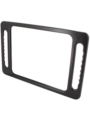 Miroir Noir Simple (Rectangle avec 2 poignées)