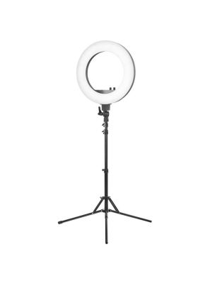 Ring Light 18' 48W LED Zwart + Statief