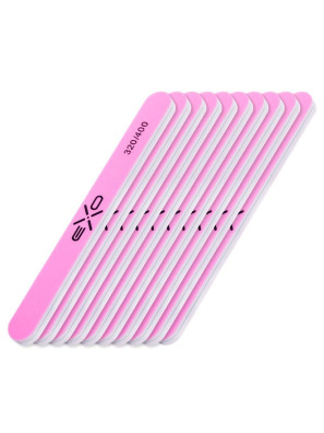 VoorNails EXO lime à ongles Buffer Straight 320/400 Grit 10pcs.
