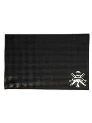 Barber Mat Rubber Zwart Groot 45x30cm