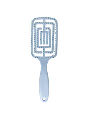 Borstel Paddel Brush Licht Blauw met Nylon Pennen