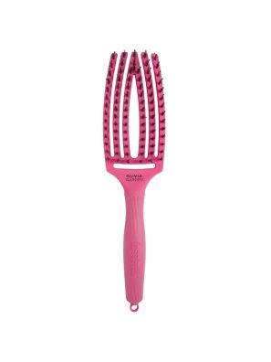Olivia Garden Borstel Fingerbrush Combo Medium Hot Pink