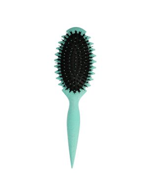 Curly Hair Brush Styling Green Oval
