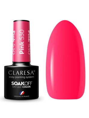 Claresa UV/LED Gellak 5ml Pink 530 Rainbow Explosion