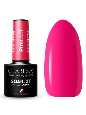 Claresa UV/LED Gellak 5ml Pink 531 Rainbow Explosion
