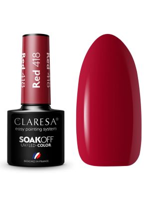 Claresa UV/LED Gellak 5ml Red 418 Take Me To The River