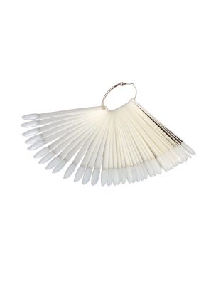 Stylistic Nagelsjabloon Waaier Ivoor Almond 50st.