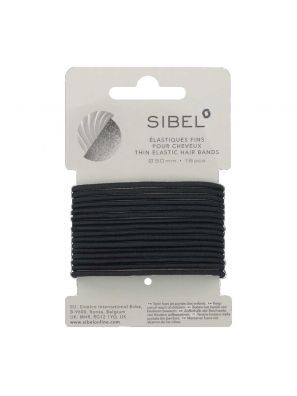 Sibel Elastiekjes Zwart Middel 16st.