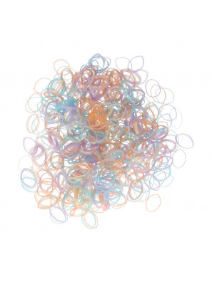 Sibel Elastiekjes Pastelkleurig 500st.