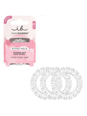 Invisibobble Extra Hold Crystal Clear 3 pièces