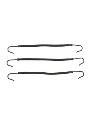 Elastiek met Haakjes Zwart 10st.