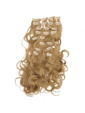 Hair Angels Extensions à Clipper Set Complet 10 Rows Wavy Caramel Blonde