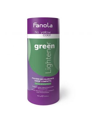 Fanola No Yellow Colour Green Lightener Powder 450gr.