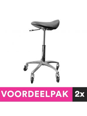 Kappersfiets Pony Saddle Met Skeelerwieltjes Voordeelpakket