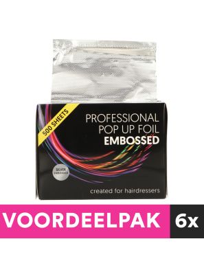 Feuille d'aluminium gaufrée 12,7 x 27,3cm Argent 500 feuilles 15MU Advantage Pack