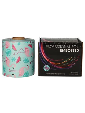 Folie Aluminium Rol Flamingo Embossed 12cmx100m 15MU
