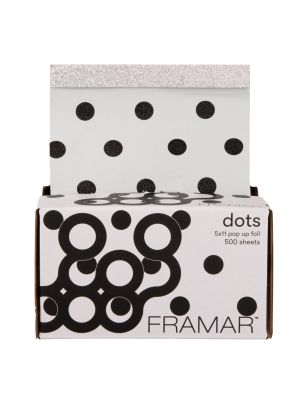 Framar Black &amp; White Polka Dots Pop Up Folie 500 Sheets