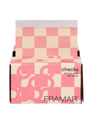 Framar Beige &amp; Pink Checks Pop Up Folie 500 Sheets