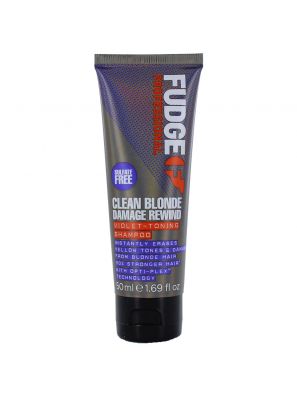 Fudge Clean Blonde Damage Rewind Violet-Toning Shampooing 50ml MINI