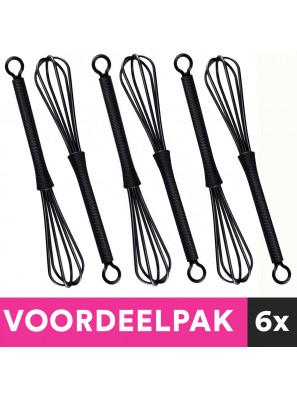 Fouet en plastique pour mélangeur de couleurs 6 pièces Noir Advantage Pack