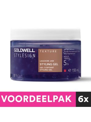 6 stuks Goldwell StyleSign Texture Lagoom Jam Styling Gel 150ml Voordeelpakket