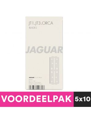 5x10 Stuks Jaguar JT1 JT3 Dubbelzijdige Mesjes Lang Voordeelpakket