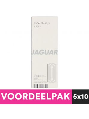 5x10 Stuks Jaguar JT2 Dubbelzijdige Mesjes Kort Voordeelpakket