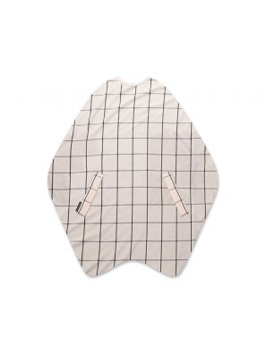 Serviette à capuche Cape pour dames Champagne à carreaux 135x150cm