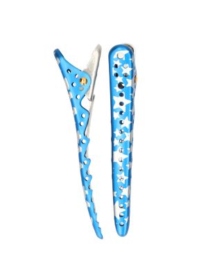 Klem Ganzebek Star Metallic Donker Blauw 2st.